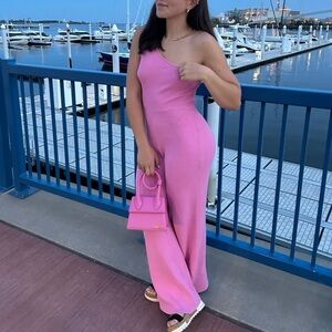 Jacquemus Pink Le Chiquito Noeud Bag Leather